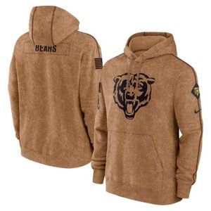 ❤️Men's New 2023 Chicago Bears Salute To Service Club Pullover Hoodie S-2XL❤️